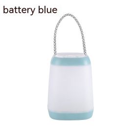 Desk Lamp Eye Protection Rechargeable Portable Bedside Lamp (Option: 5W-Battery Blue)