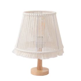 Nordic Style Hand-woven Table Decorative Bedroom Bedside Lamp (Option: Style B-US)